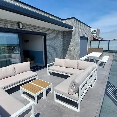 Appartement Penthouse 9 Pers Groot Zonneterras 2 Parkeerplaatsen Westende-Bad